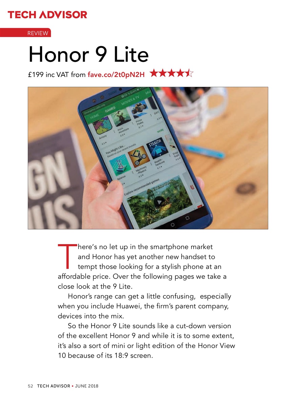 Tech Advisor Preview Pages