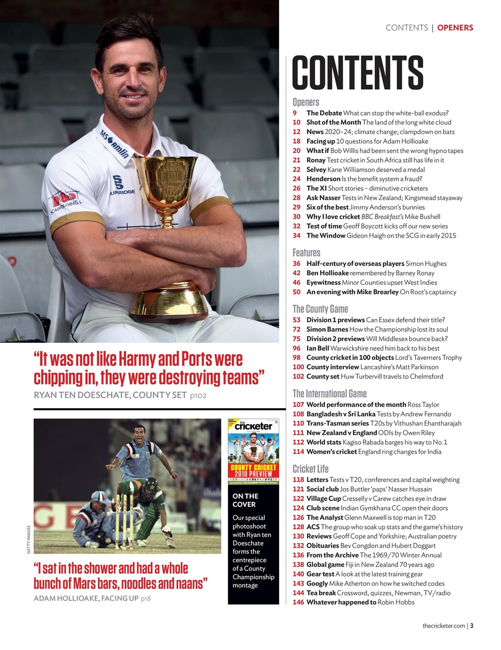 The Cricketer Magazine Preview Pages