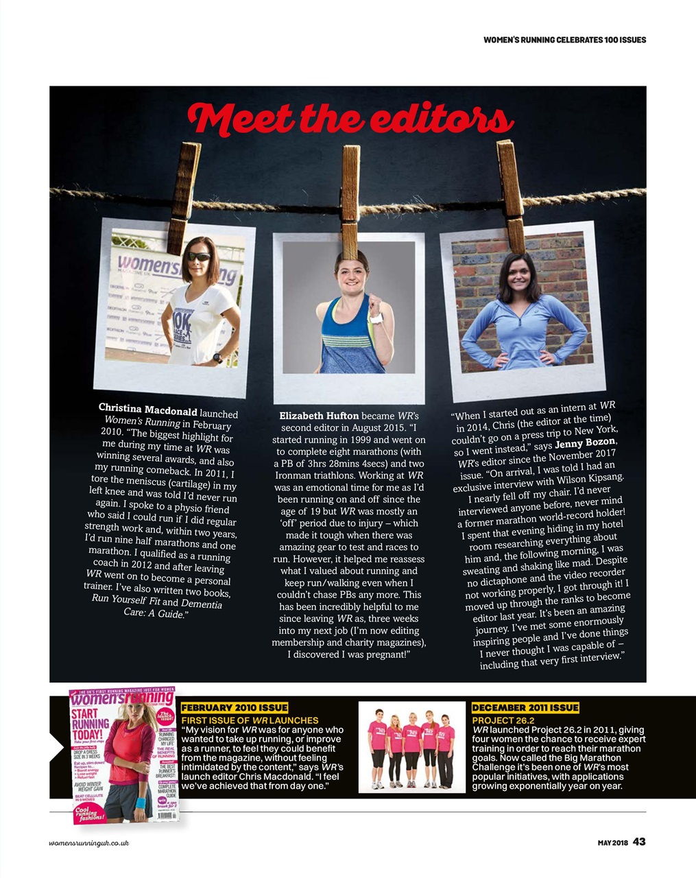 Women’s Running Preview Pages