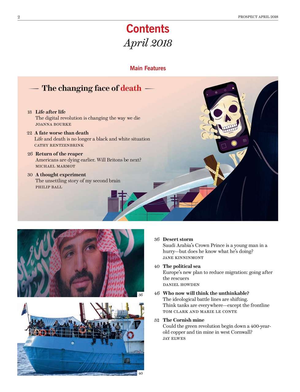 Prospect Magazine Preview Pages