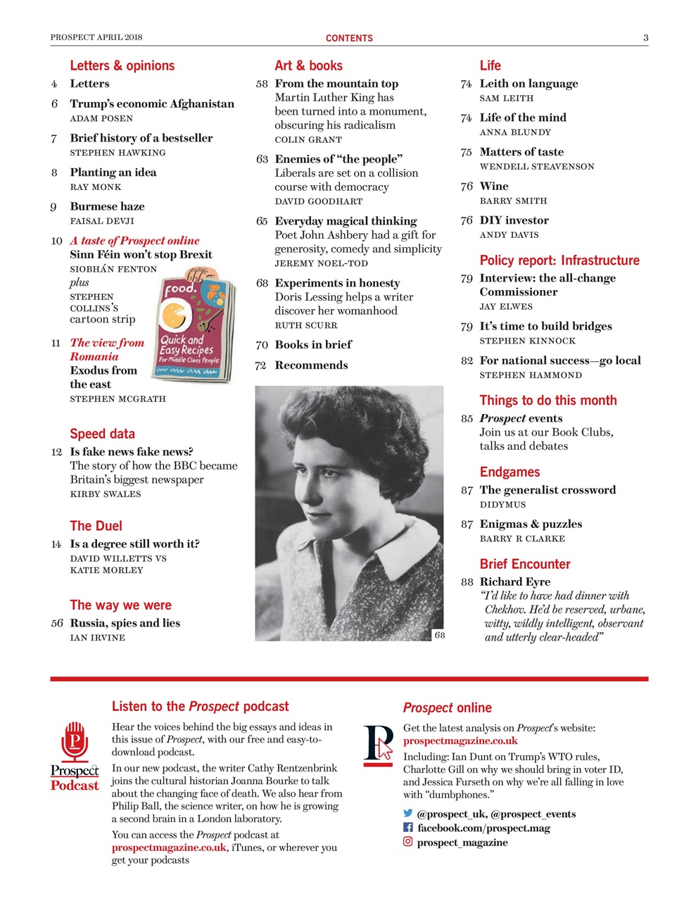 Prospect Magazine Preview Pages