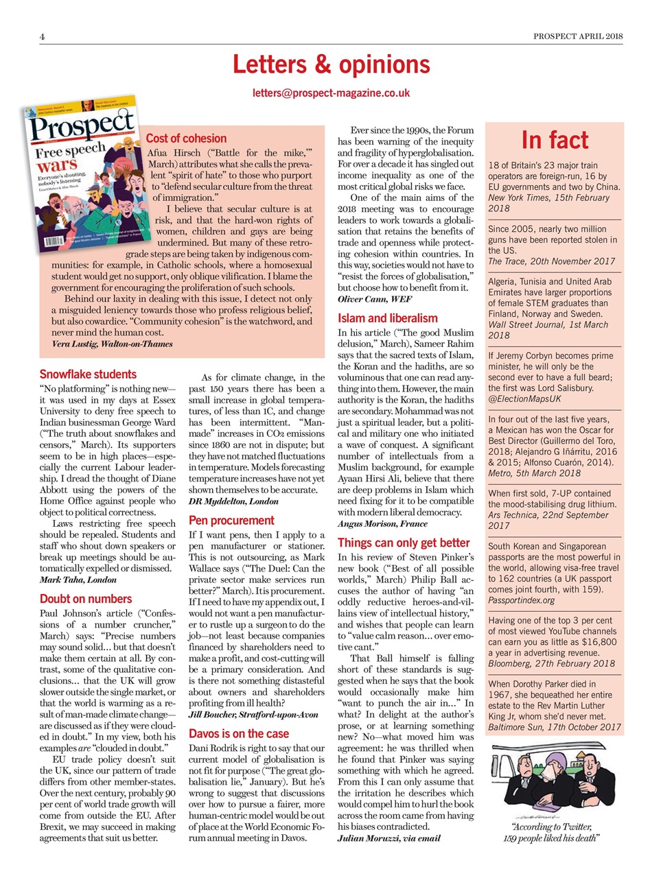 Prospect Magazine Preview Pages