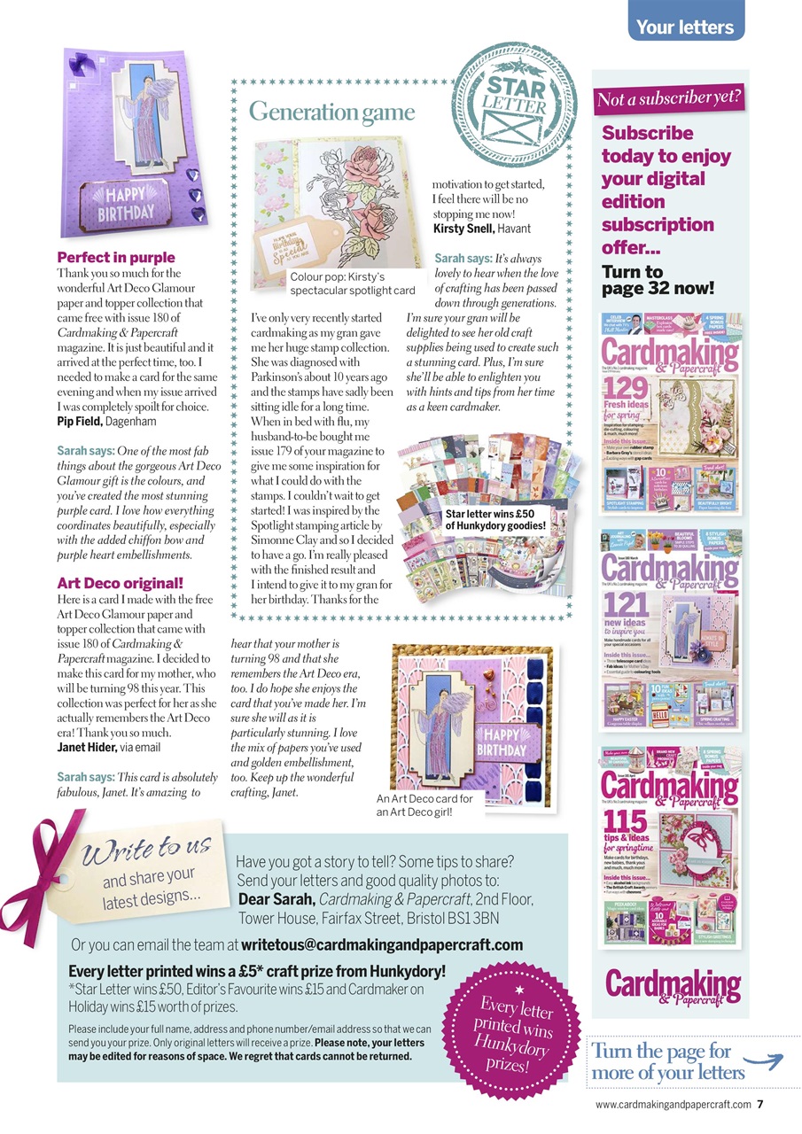 Cardmaking & Papercraft Preview Pages