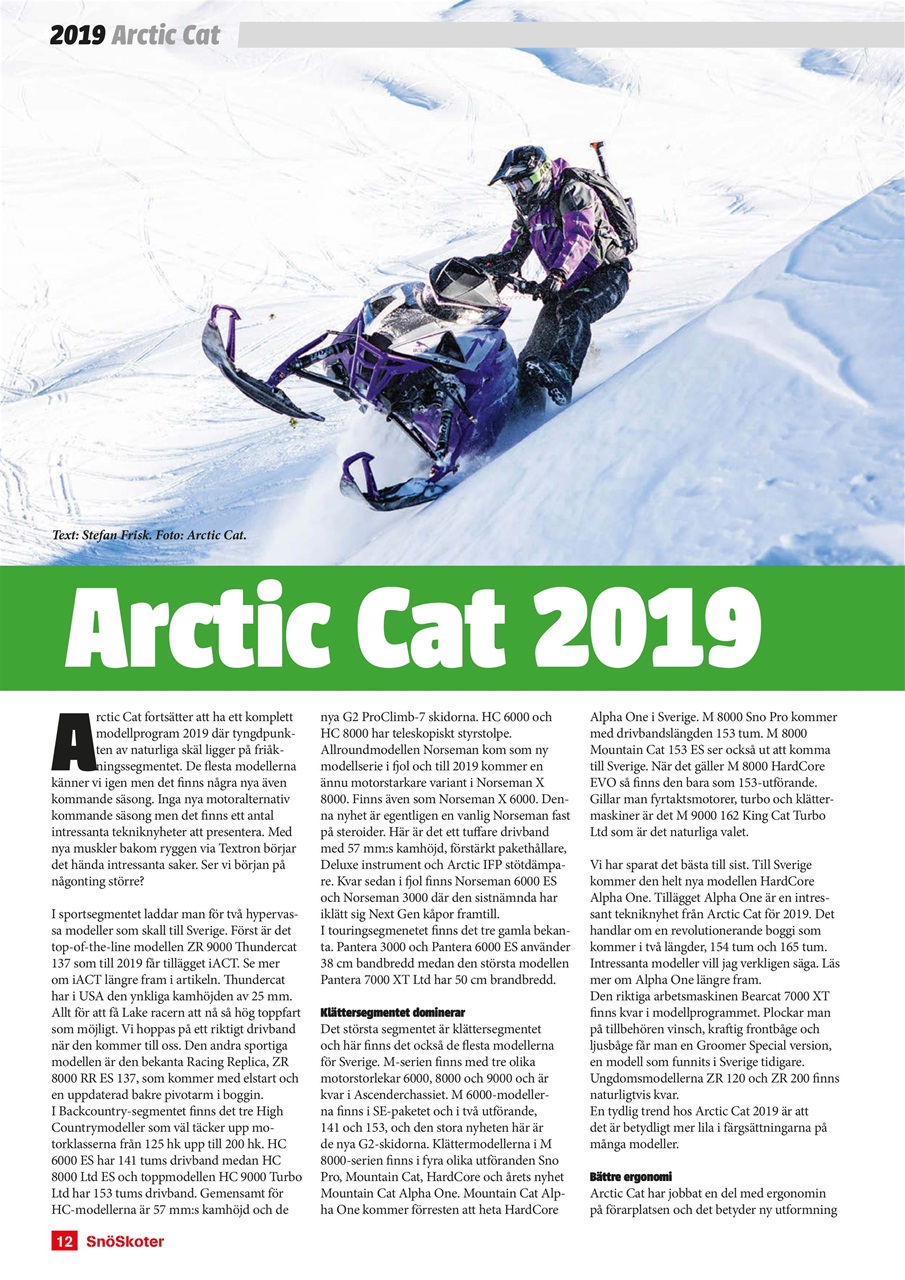 Tidningen Snöskoter Preview Pages