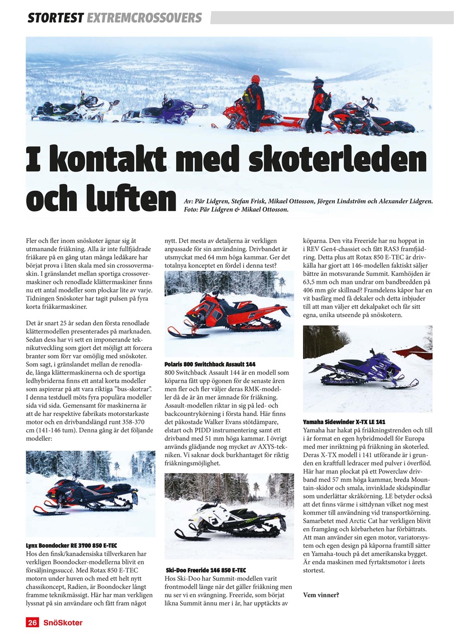 Tidningen Snöskoter Preview Pages