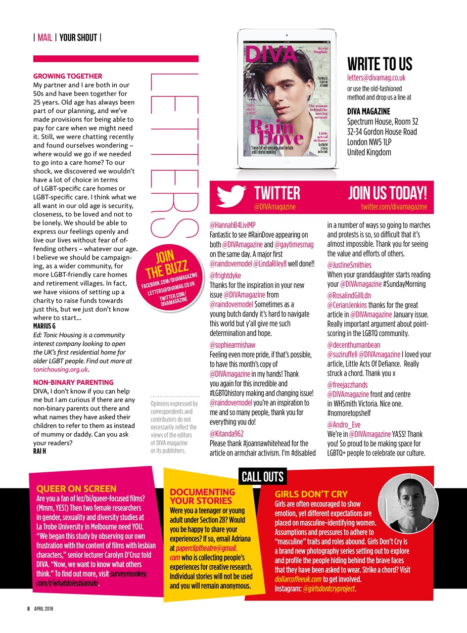 DIVA Magazine Preview Pages