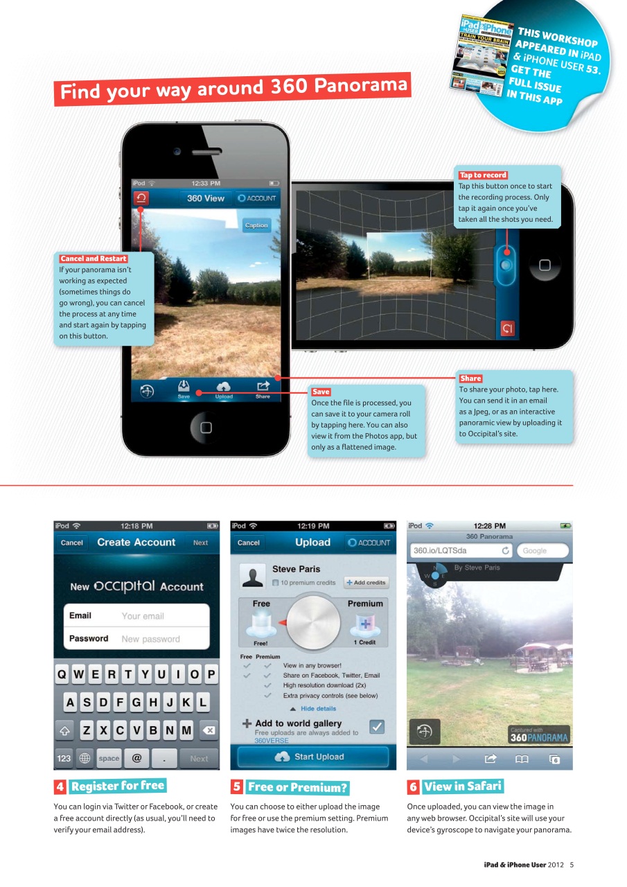 iPad and iPhone User Preview Pages
