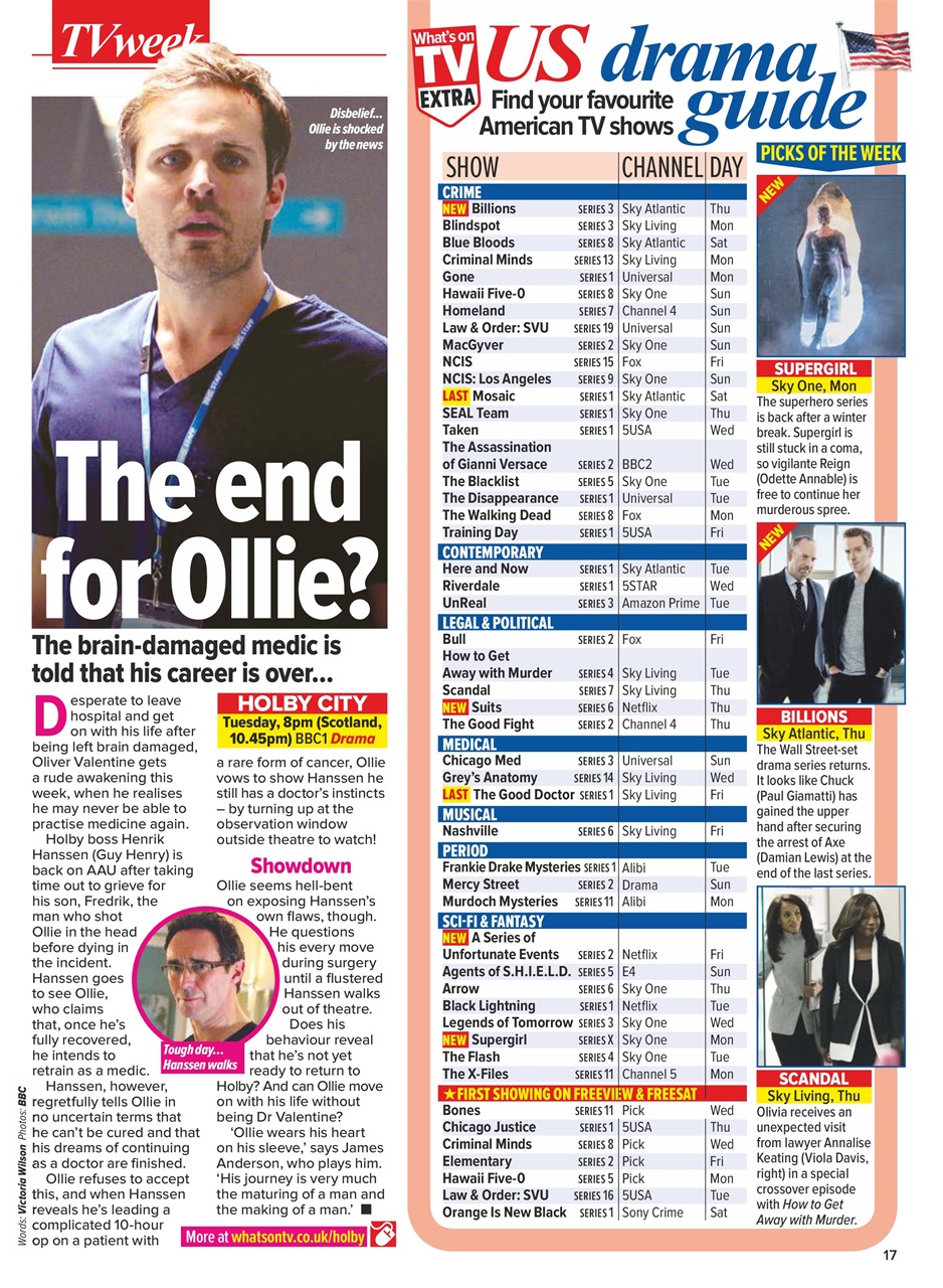 What's on TV Preview Pages
