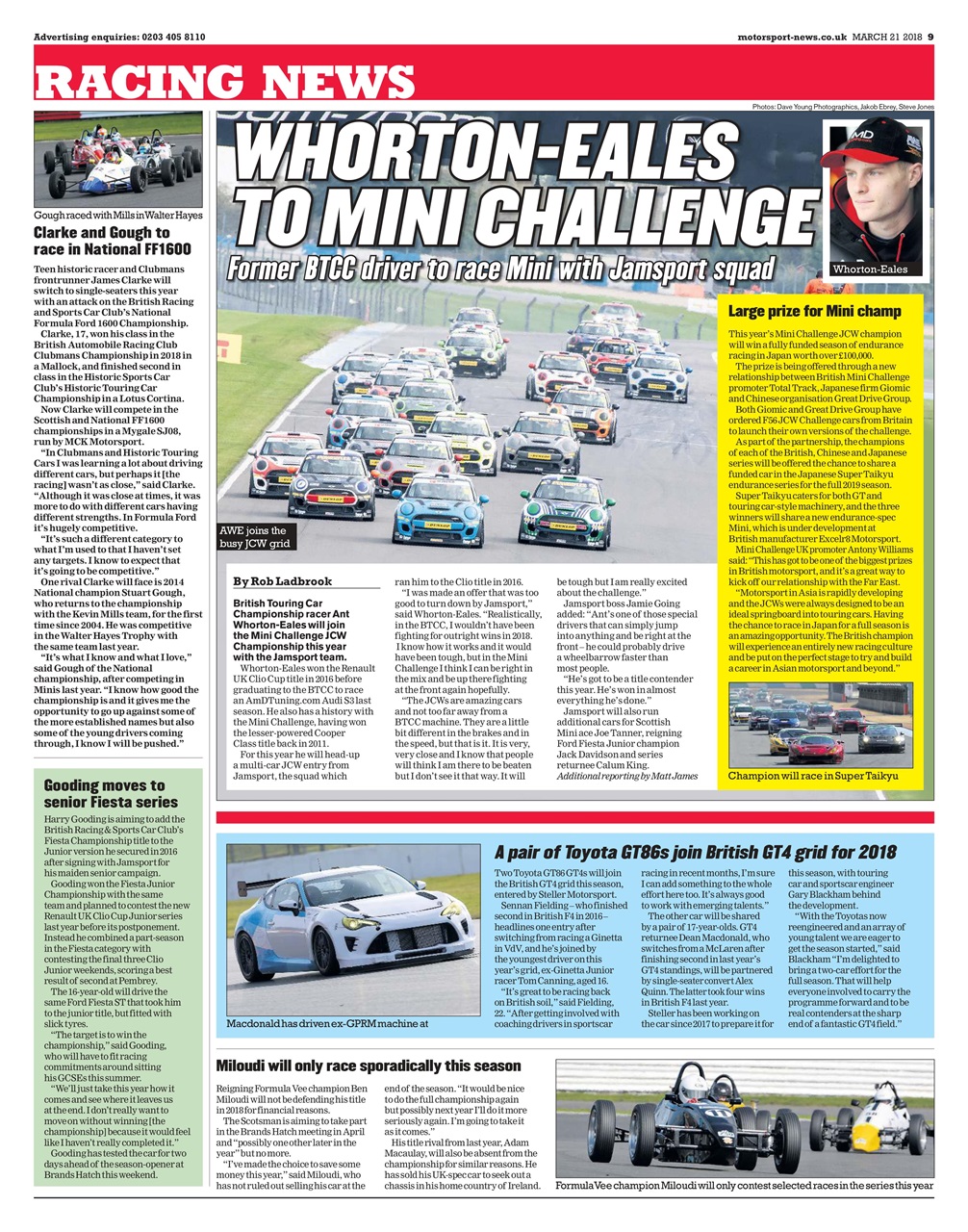 Motorsport News Preview Pages
