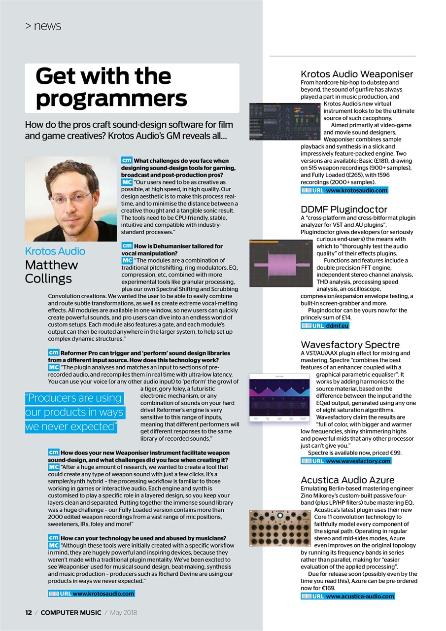 Computer Music Preview Pages