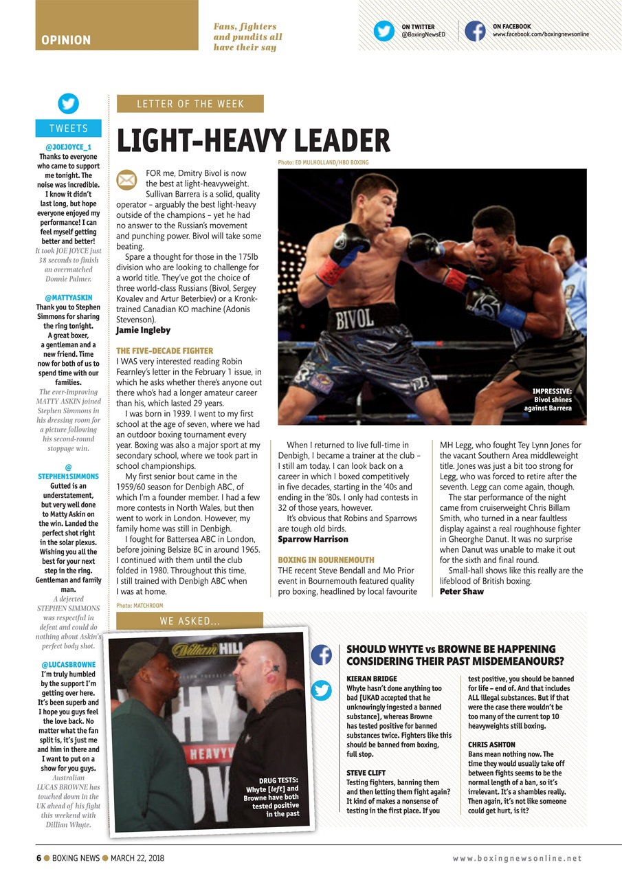 Boxing News Preview Pages