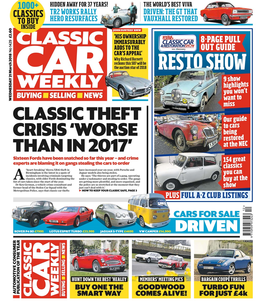 Classic Car Weekly Preview Pages