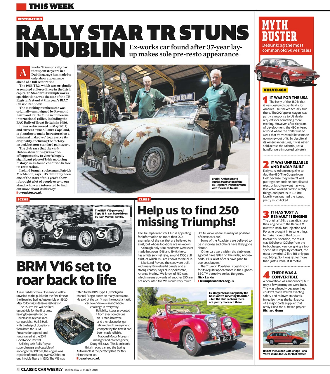 Classic Car Weekly Preview Pages