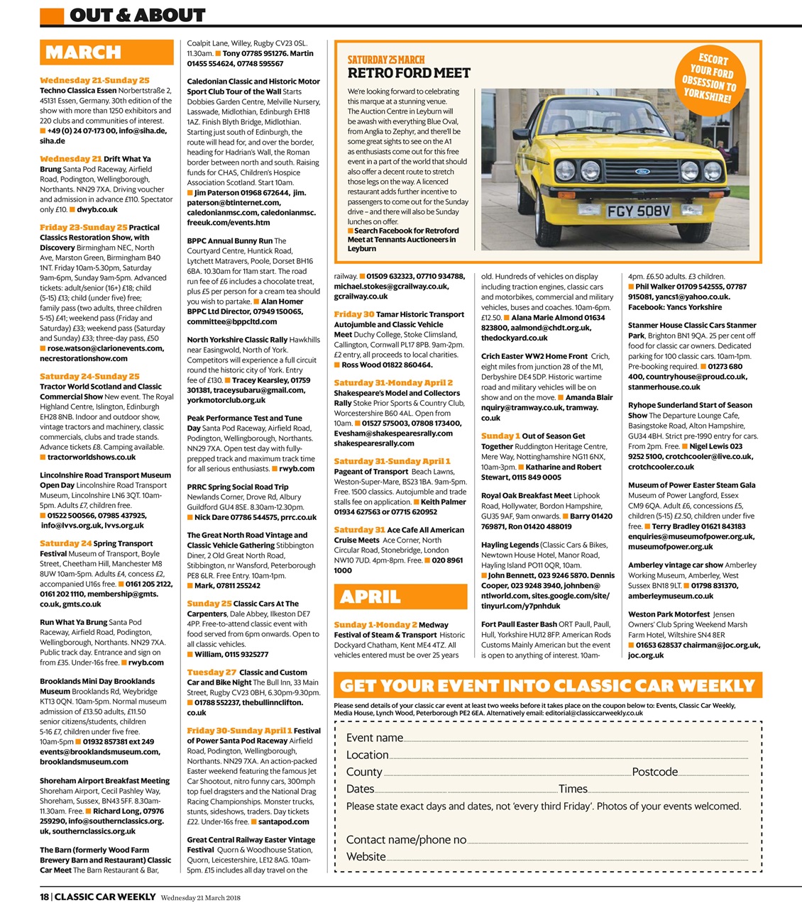Classic Car Weekly Preview Pages