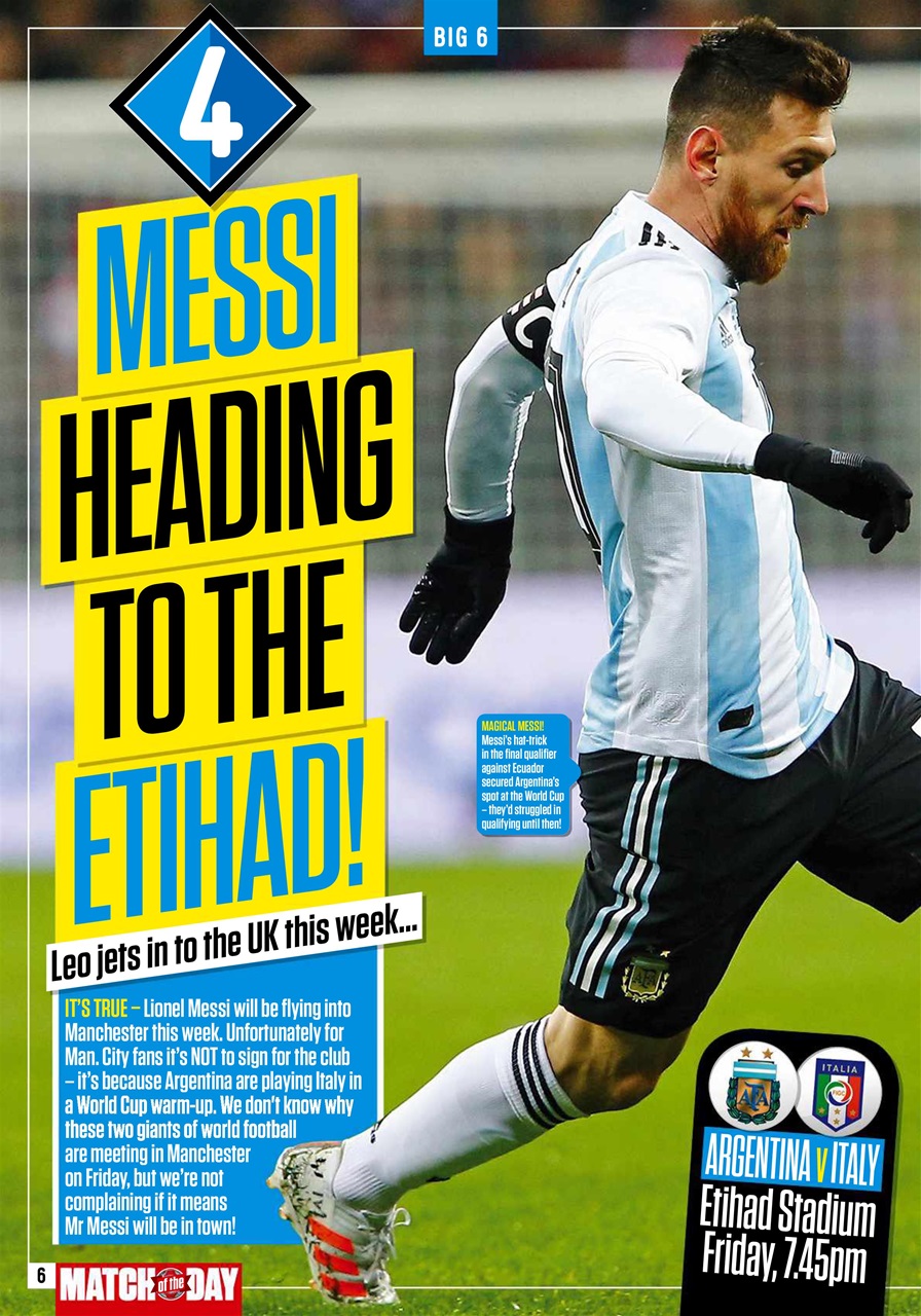 Match of the Day Preview Pages