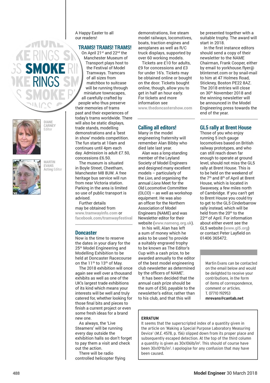 Model Engineer Preview Pages