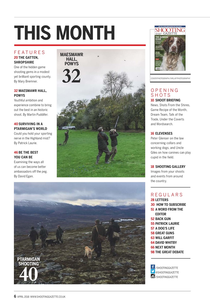 Shooting Gazette Preview Pages