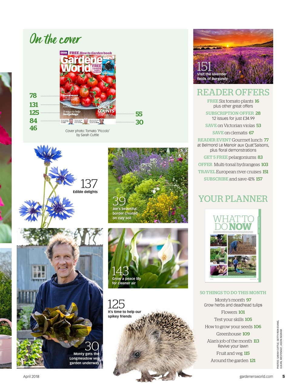 BBC Gardeners’ World Magazine Preview Pages