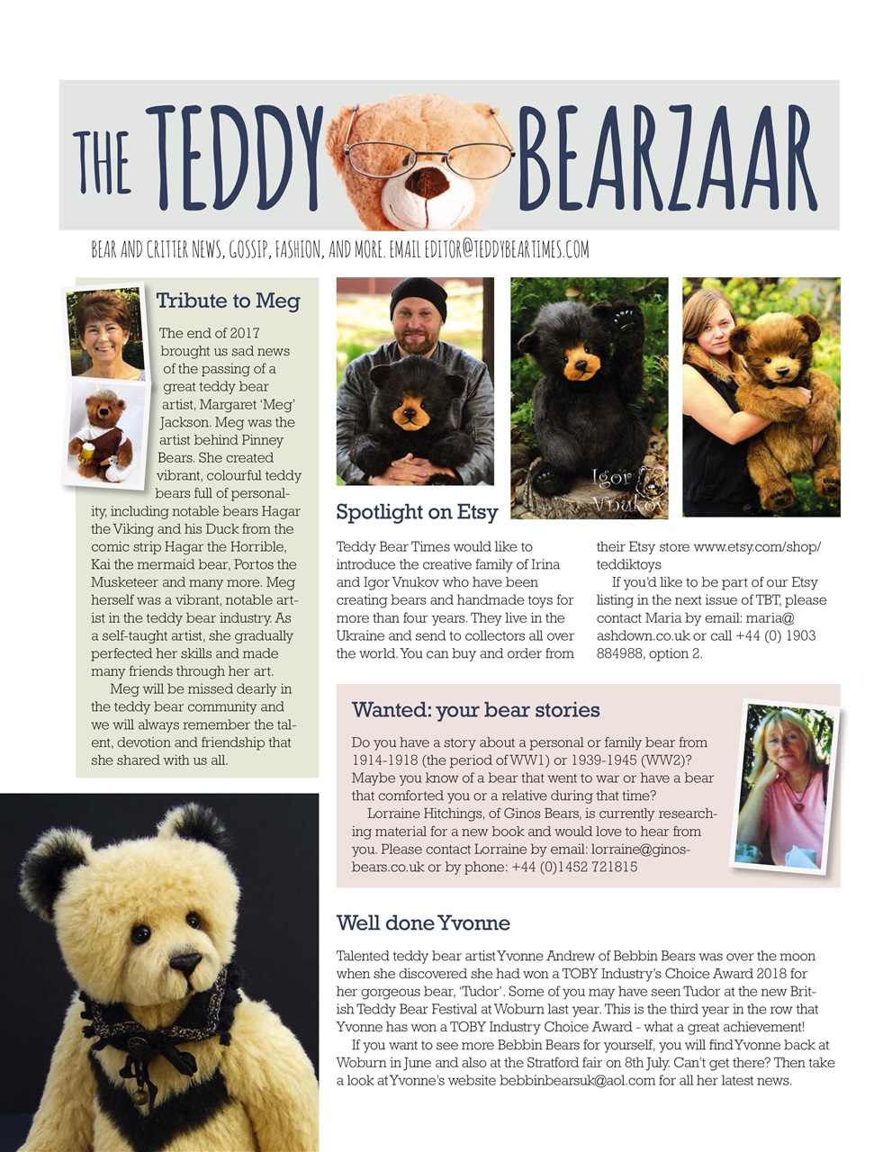 Teddy Bear Times Preview Pages