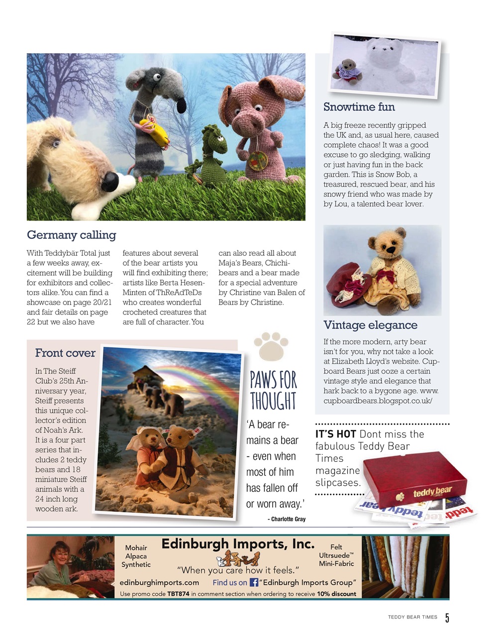 Teddy Bear Times Preview Pages