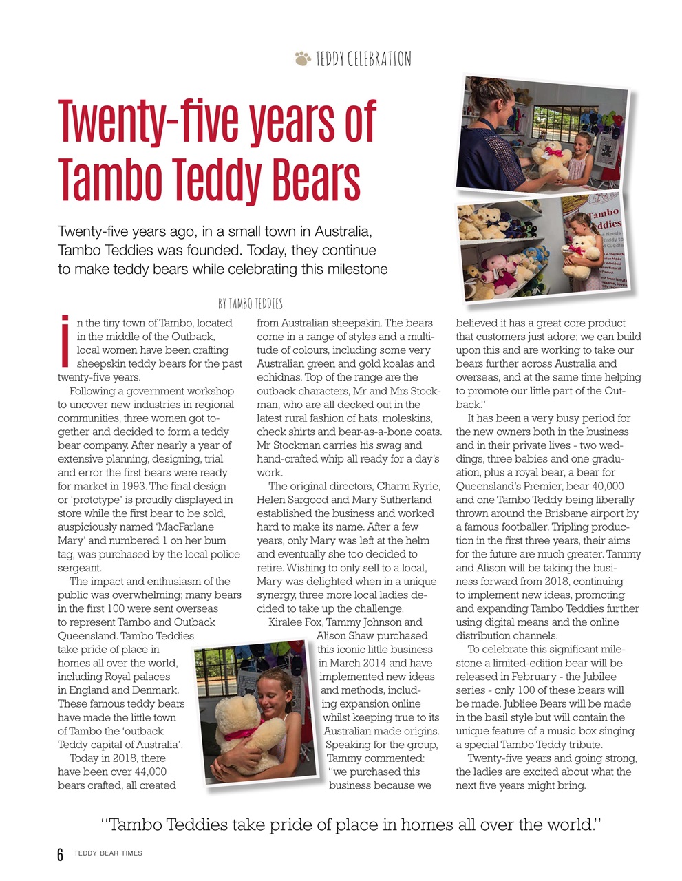 Teddy Bear Times Preview Pages