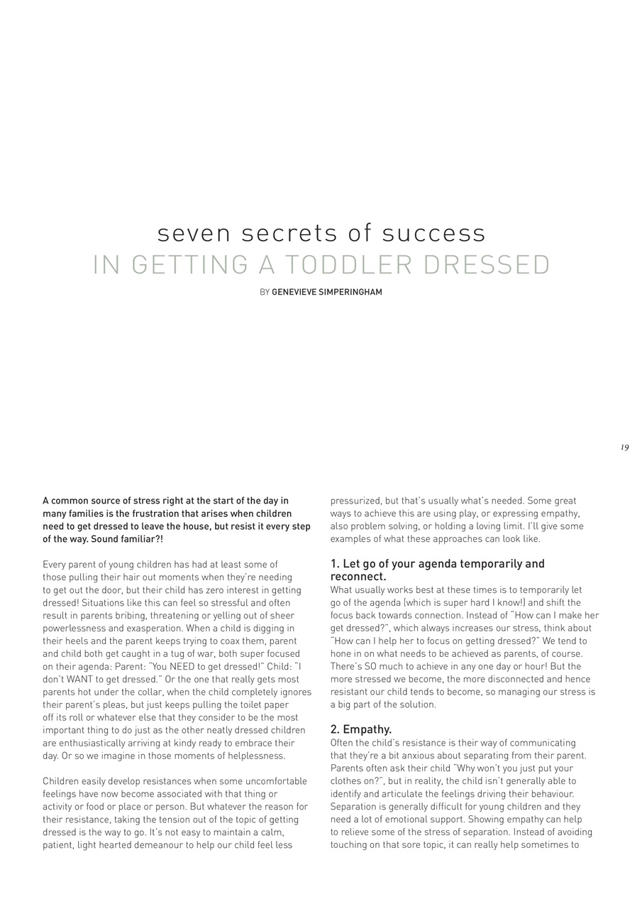 The Natural Parent Magazine Preview Pages