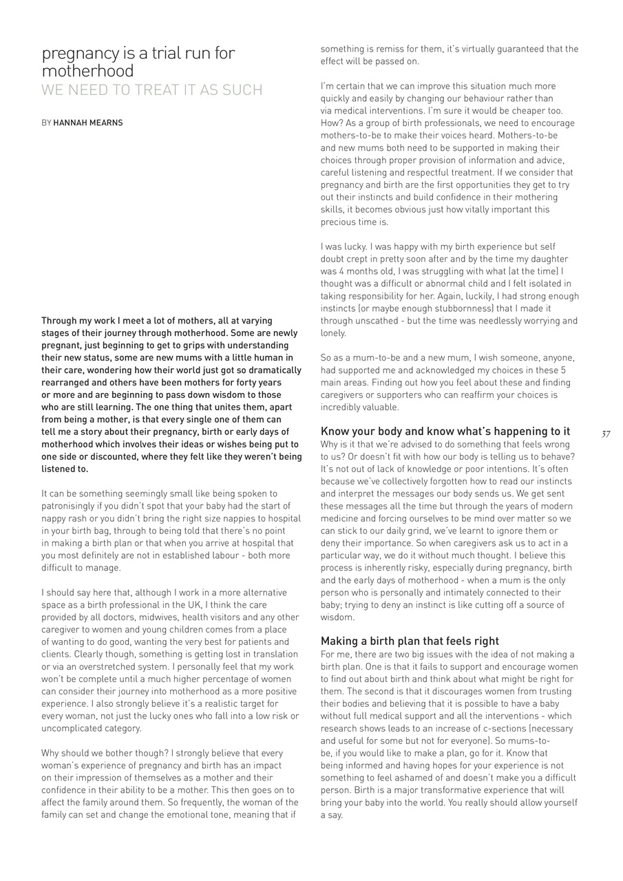 The Natural Parent Magazine Preview Pages