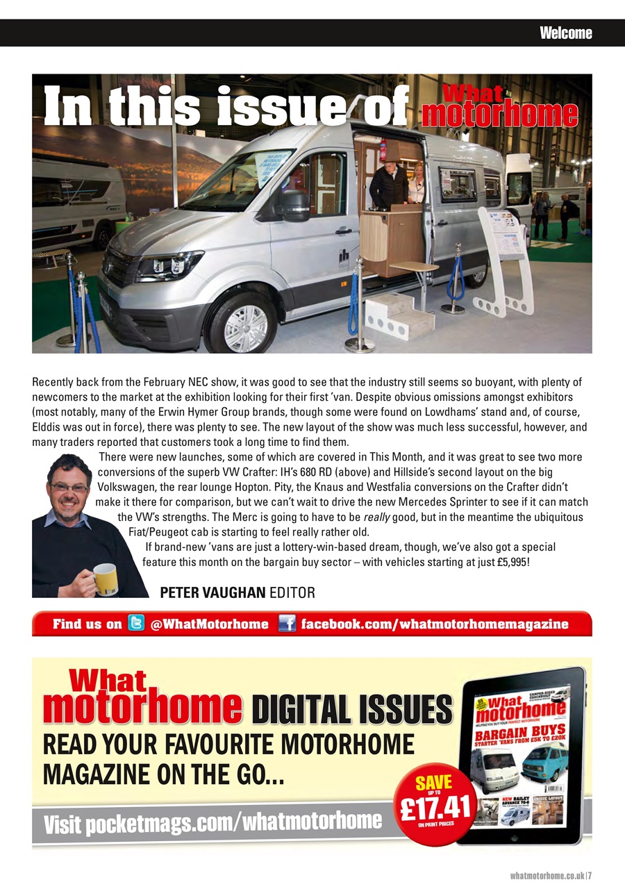 What Motorhome magazine Preview Pages