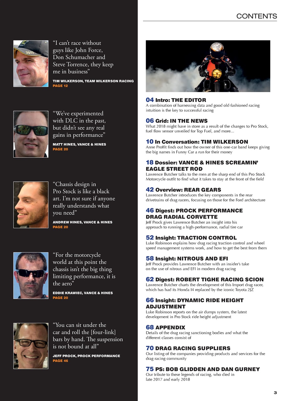 DRAG Race Technology Preview Pages