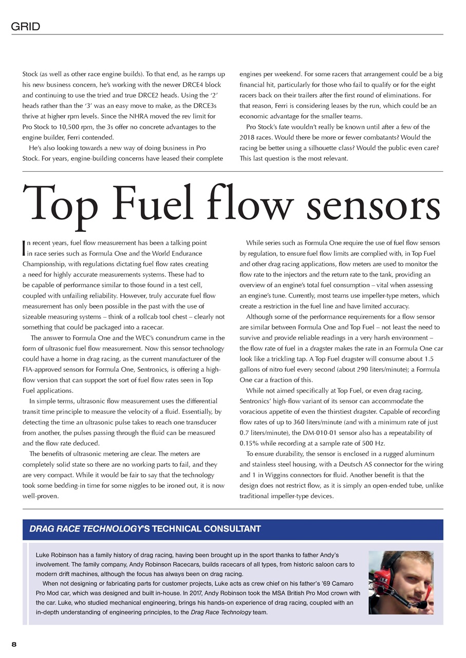 DRAG Race Technology Preview Pages