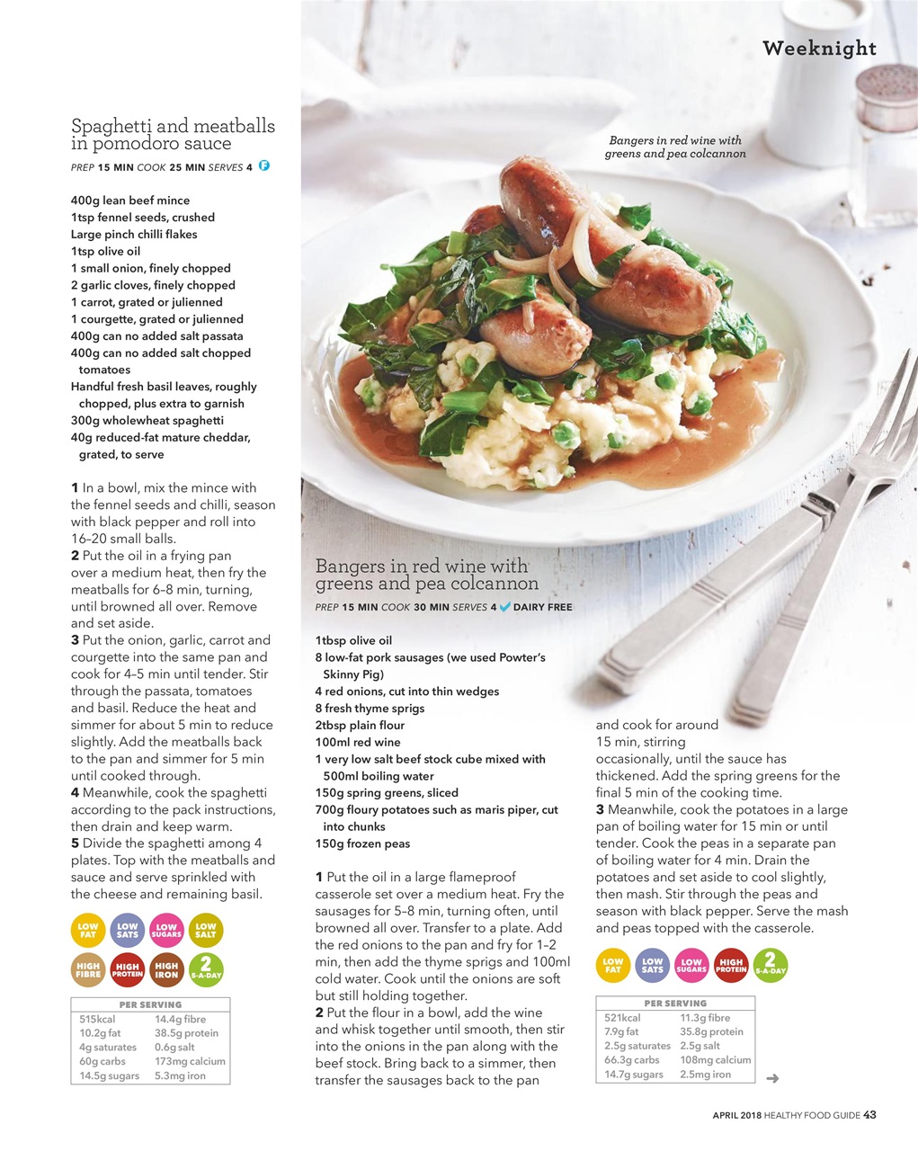 Healthy Food Guide Preview Pages