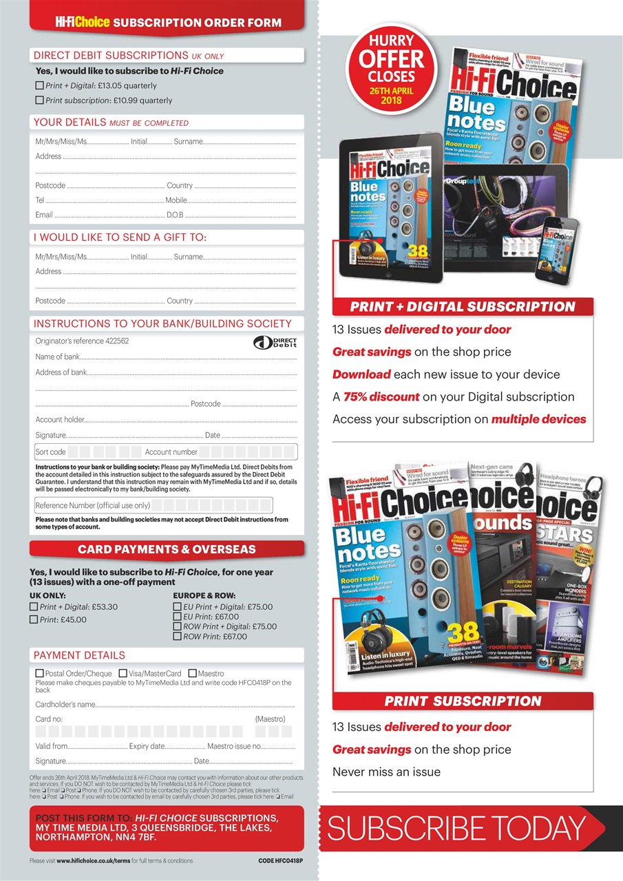 Hi-Fi Choice Preview Pages