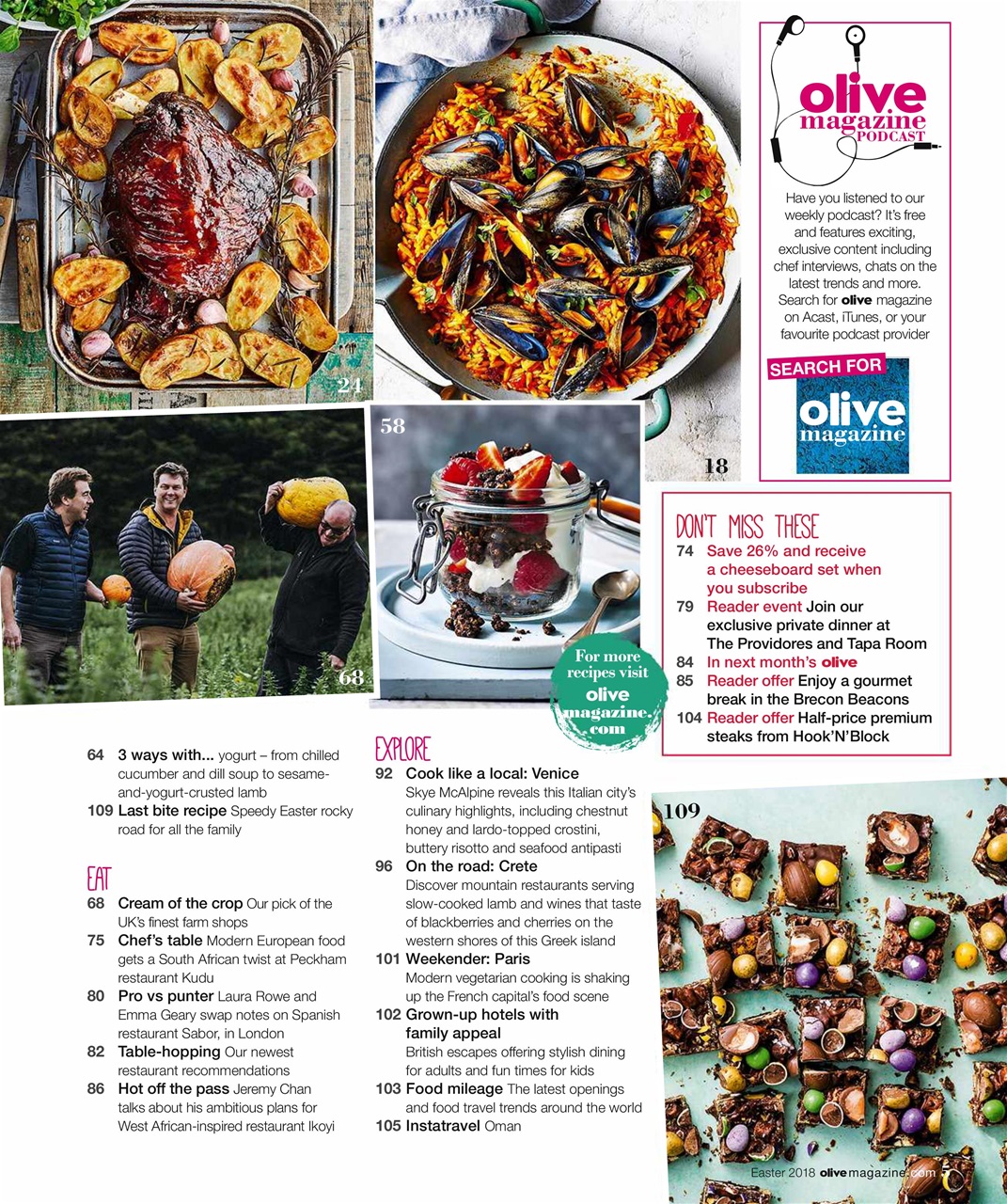 Olive Magazine Preview Pages