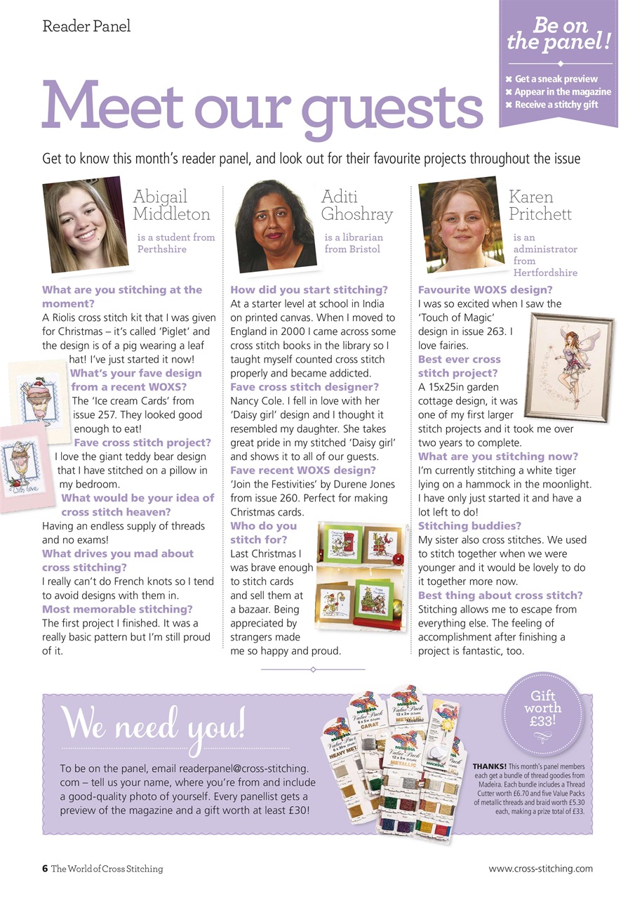 The World of Cross Stitching Preview Pages
