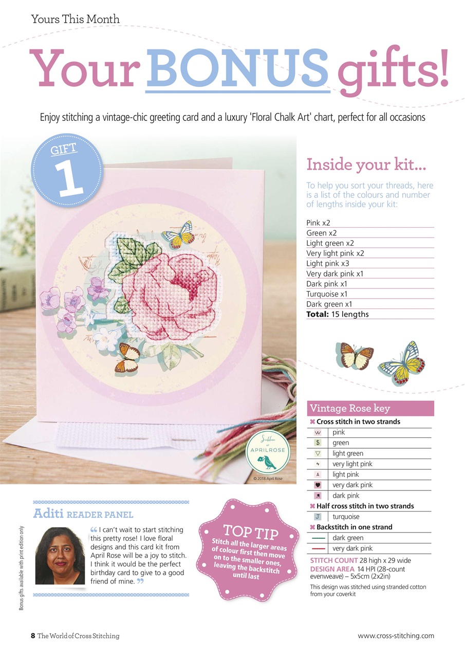 The World of Cross Stitching Preview Pages