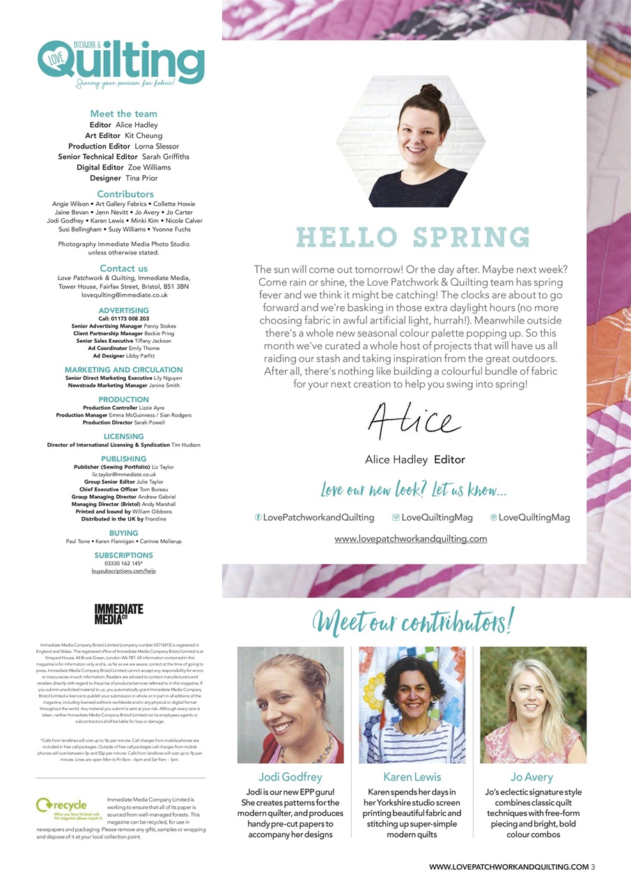 Love Patchwork & Quilting Preview Pages