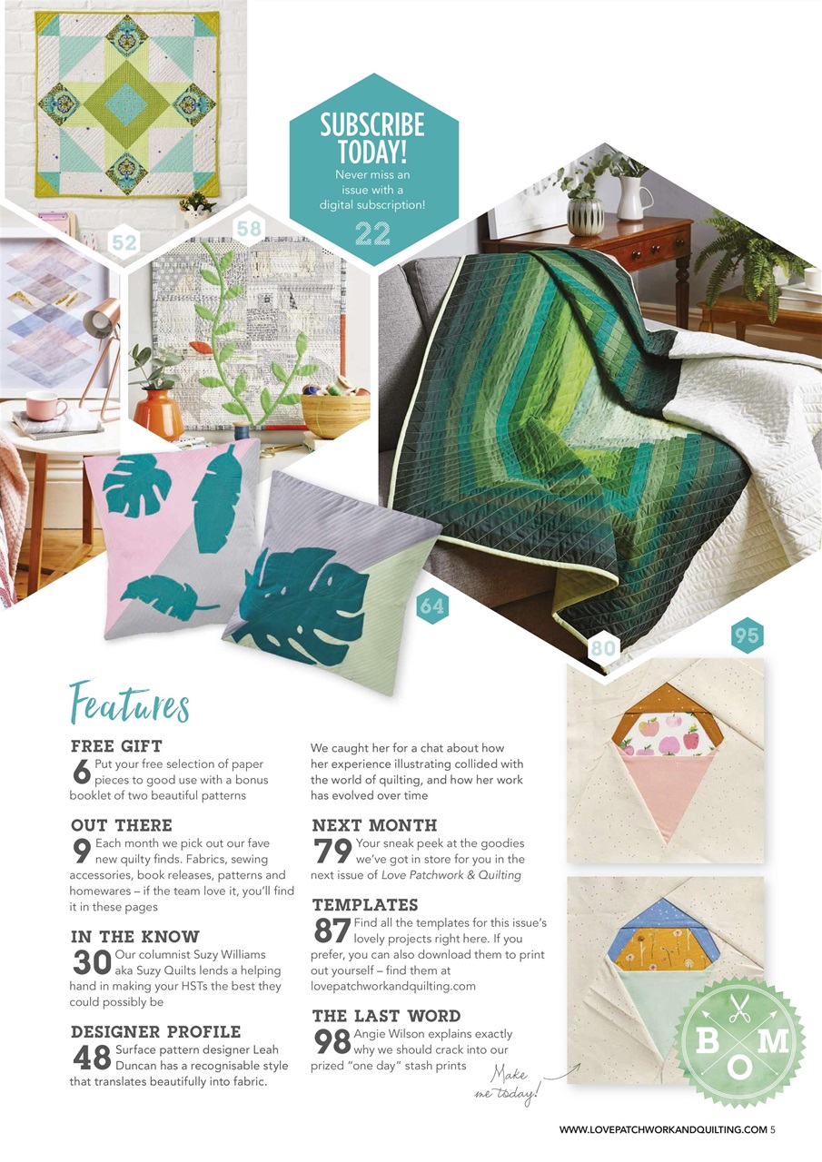 Love Patchwork & Quilting Preview Pages