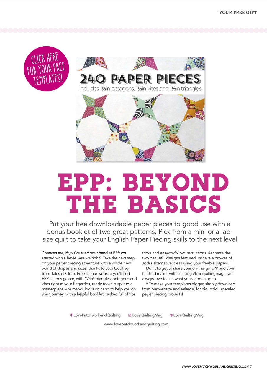 Love Patchwork & Quilting Preview Pages