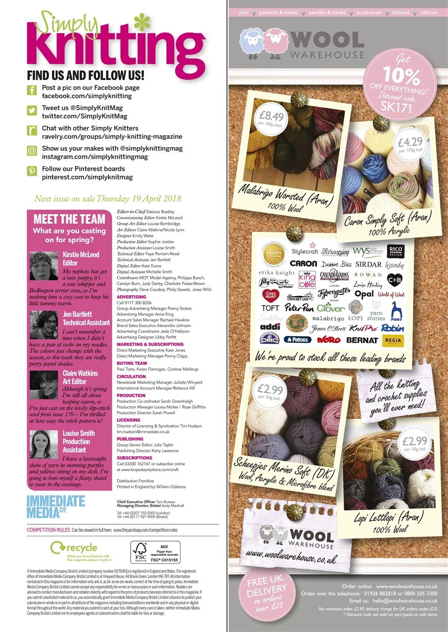 Simply Knitting Preview Pages