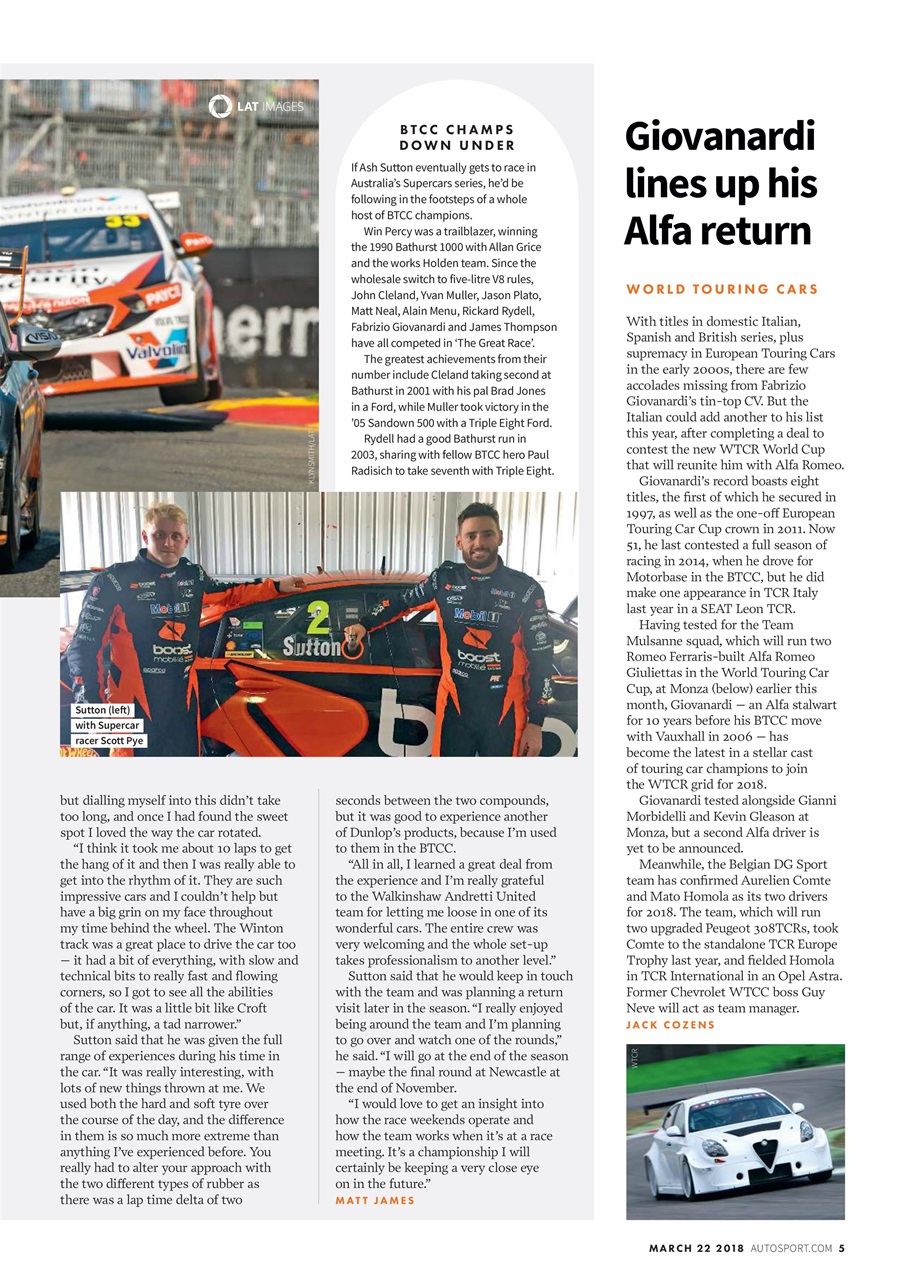 Autosport Preview Pages