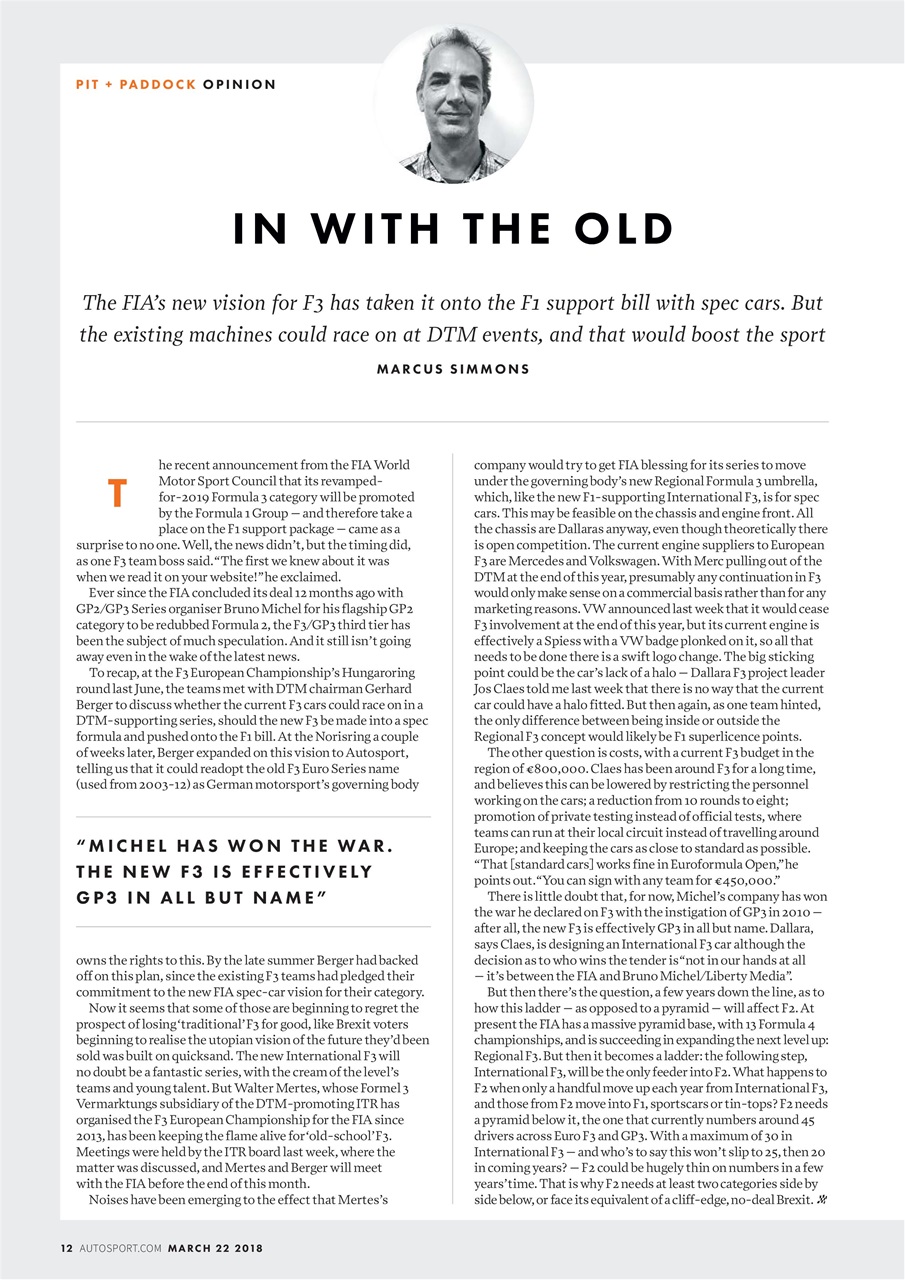 Autosport Preview Pages