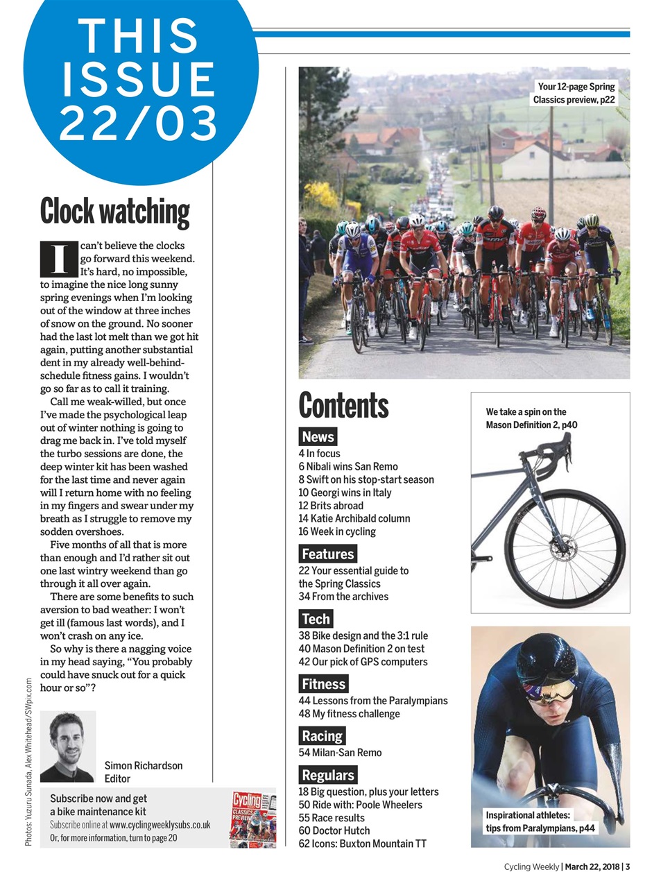 Cycling Weekly Preview Pages