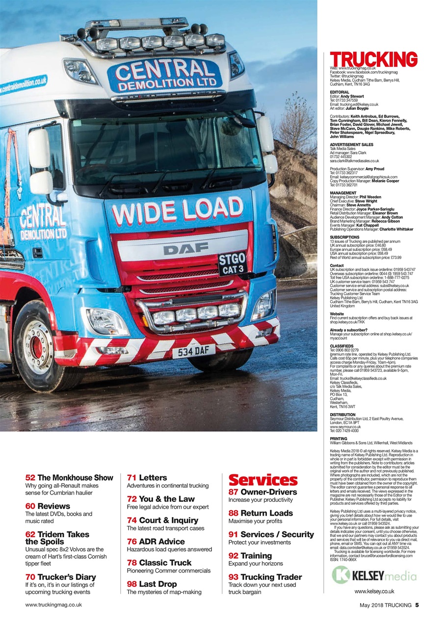 Trucking Magazine Preview Pages
