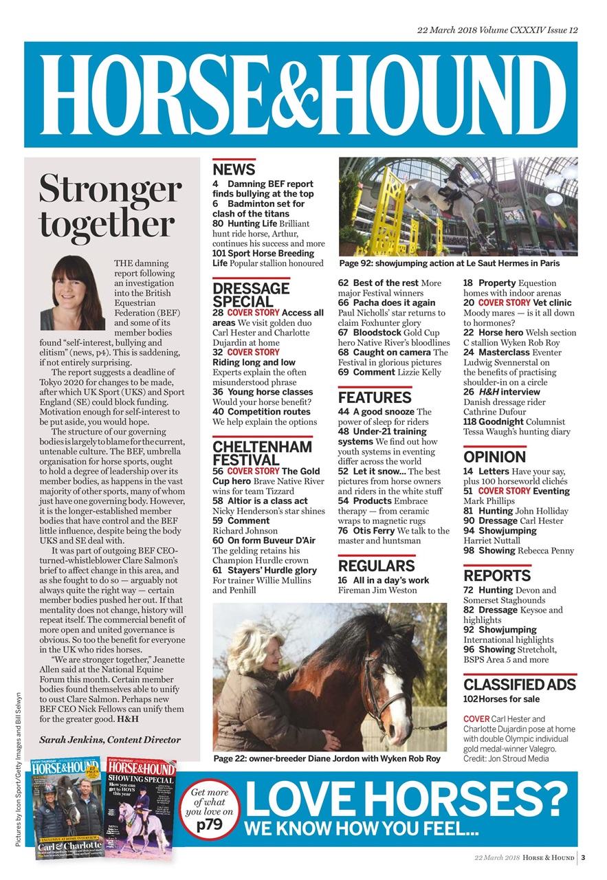 Horse & Hound Preview Pages