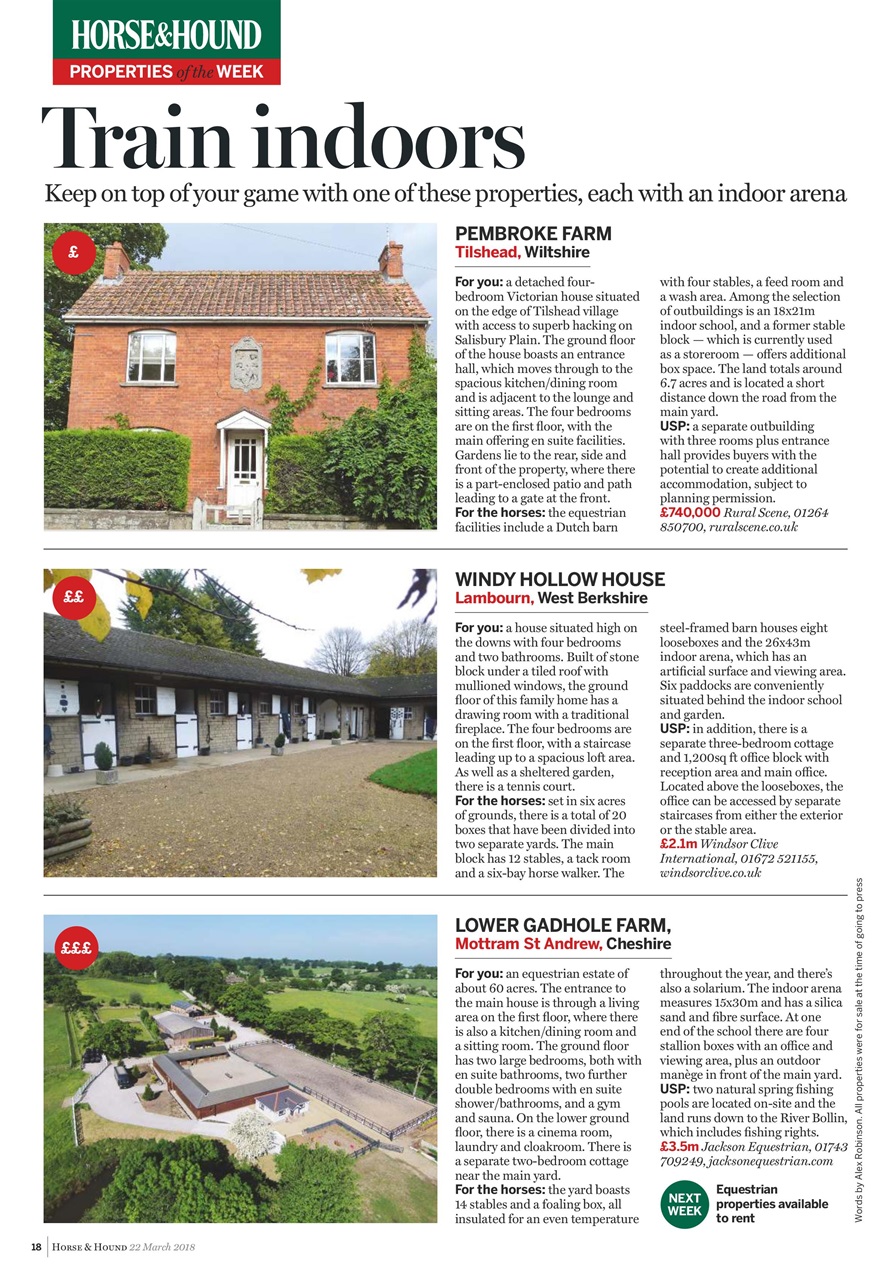 Horse & Hound Preview Pages