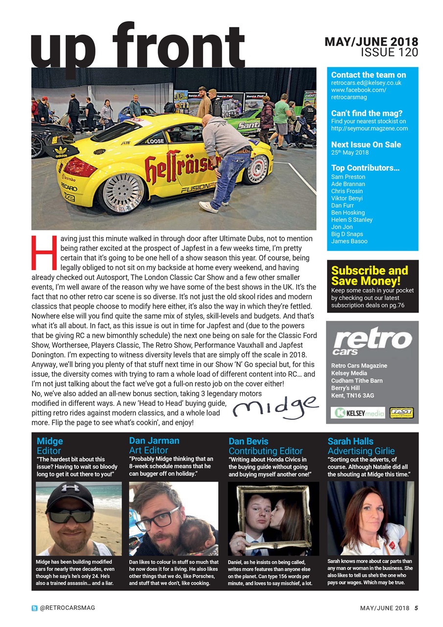 Retro Cars Preview Pages