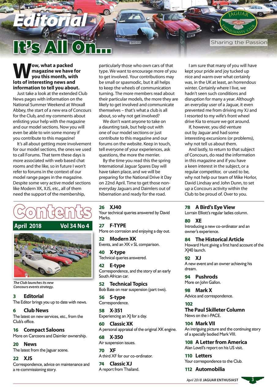 Jaguar Enthusiast Preview Pages