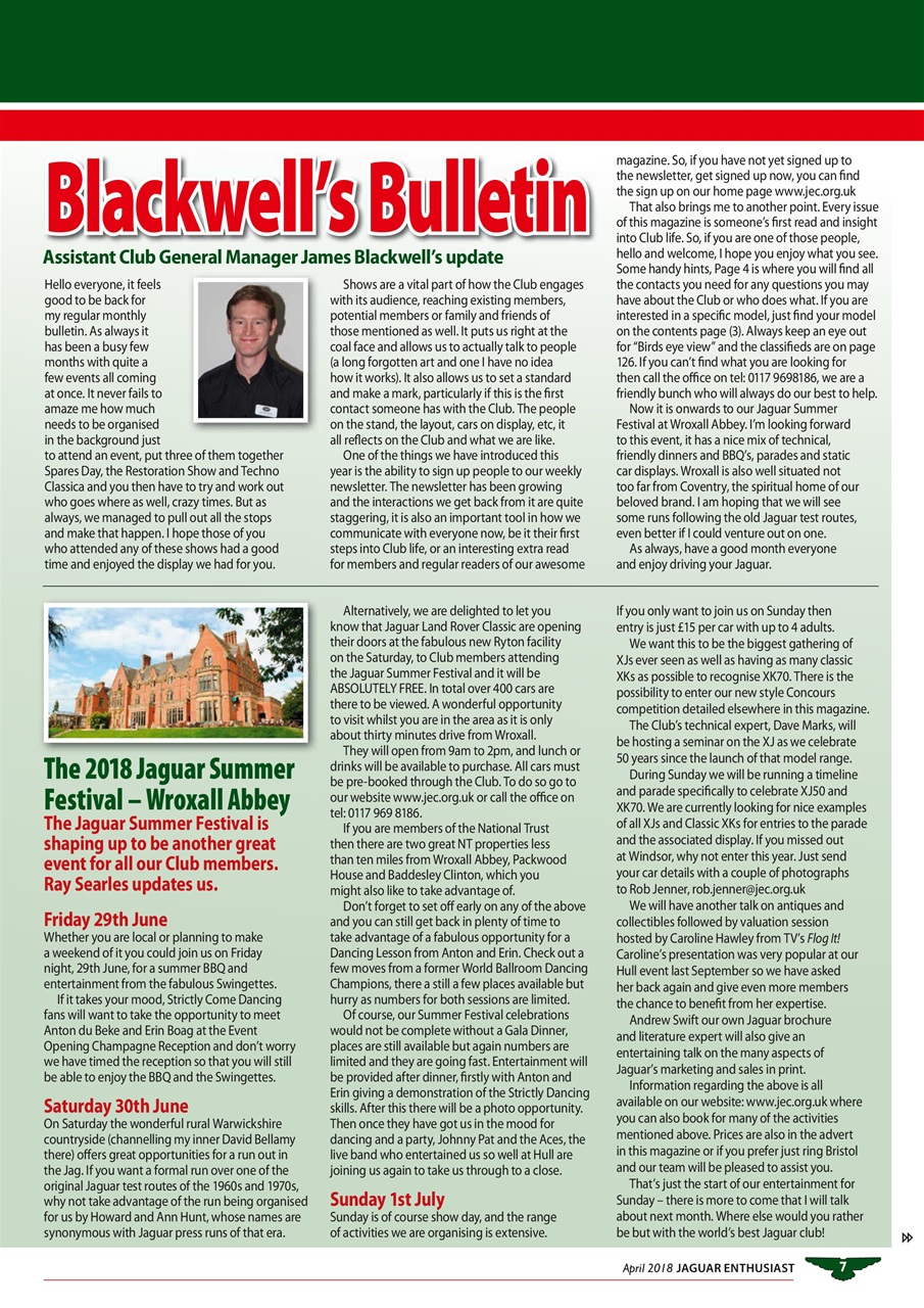 Jaguar Enthusiast Preview Pages