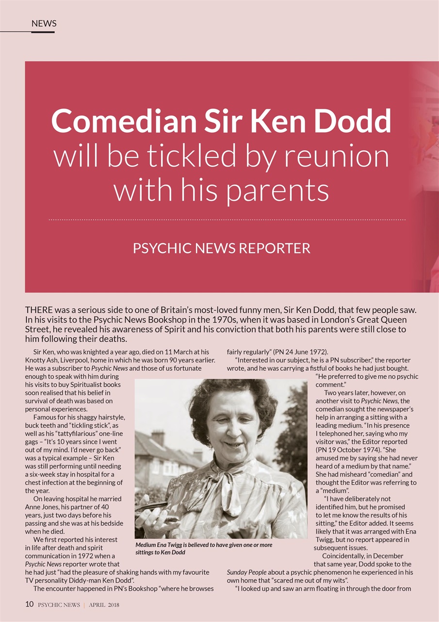 Psychic News Preview Pages