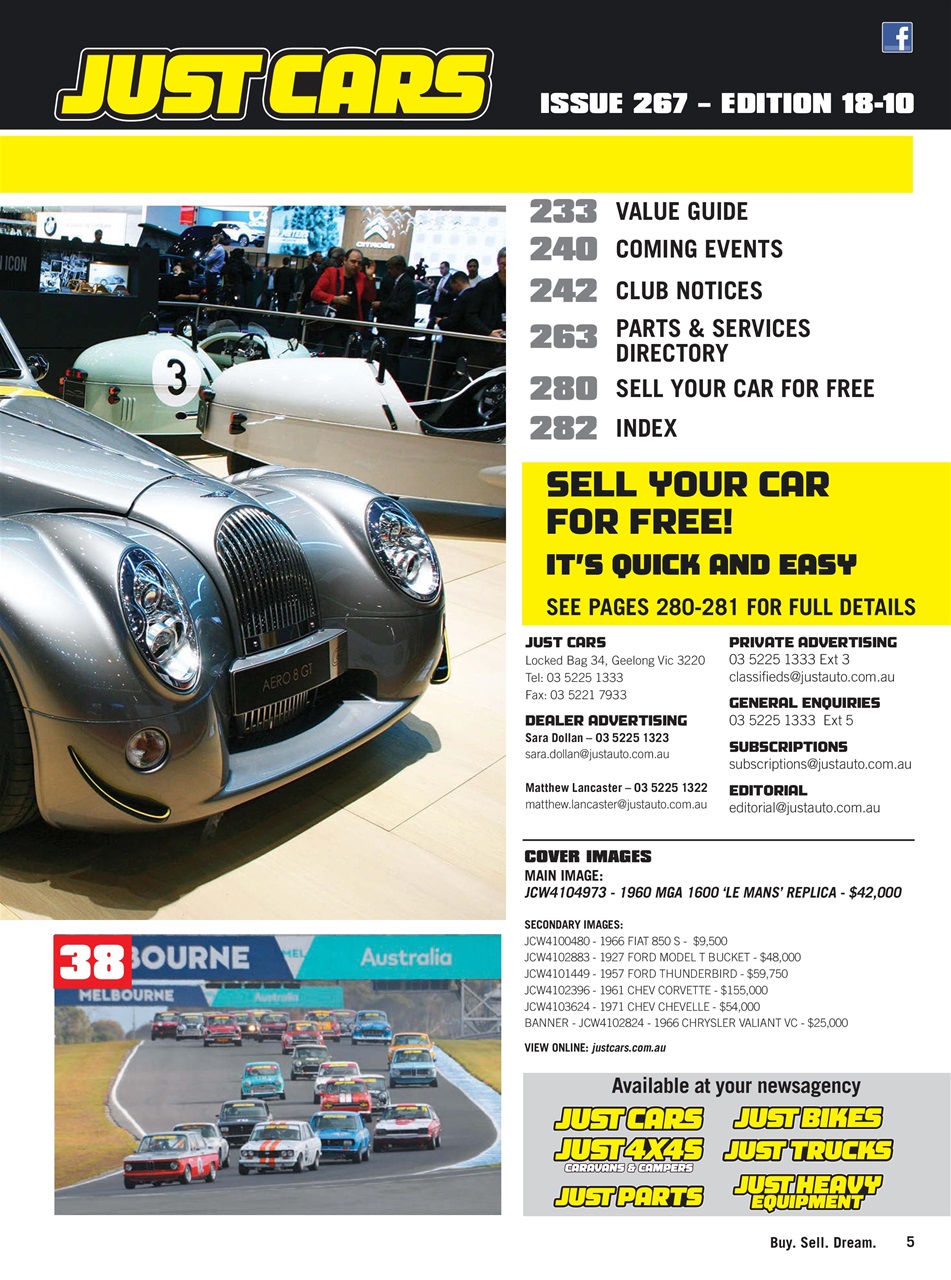 JUST CARS Preview Pages